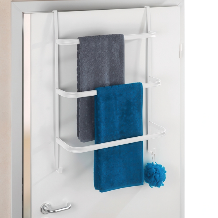 Over-Door Organizer, TOWEL RAIL, 54,5 x 21,5 x H 77,5 cm, White