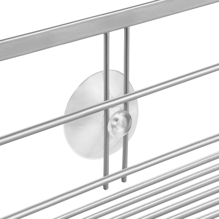 Hanging bathroom basket, ORIGIN, 20 x 12 x H 29 cm, Silver