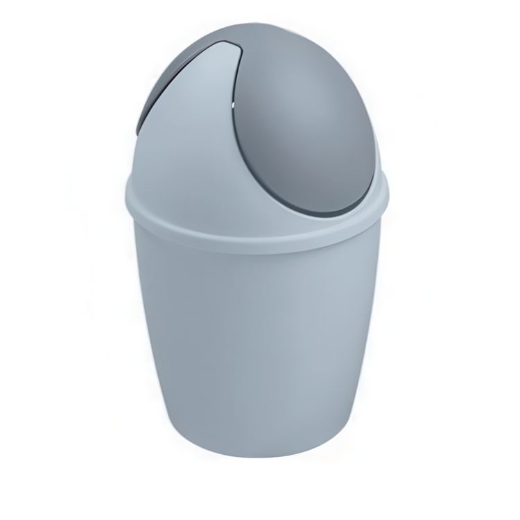 Small Trash can with Swing lid, TIGLIO TABLE BIN, Ø 14 x H 22 cm