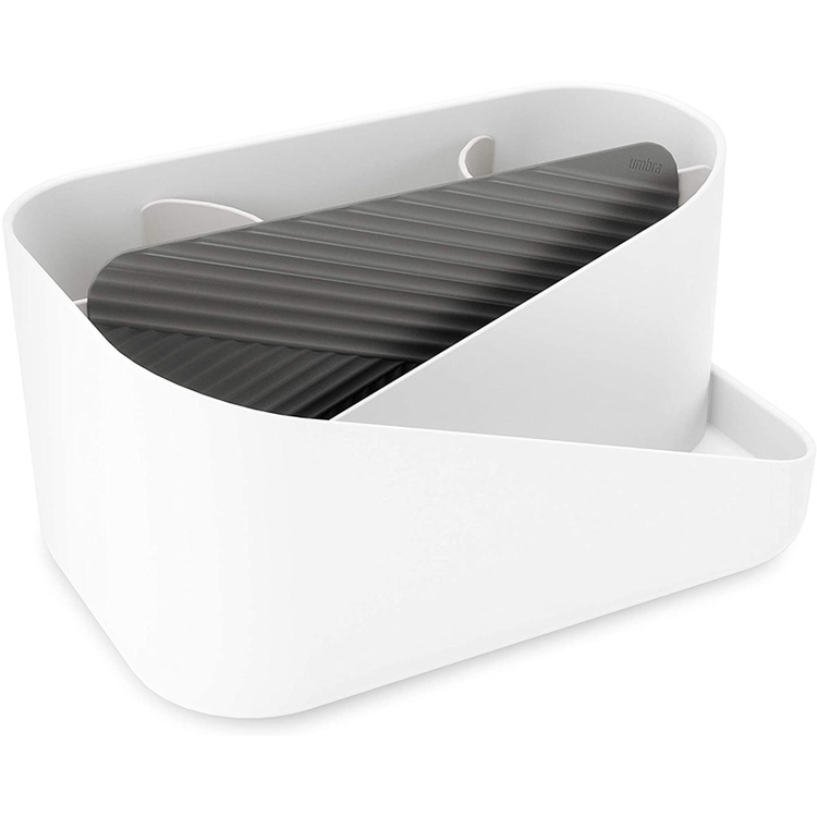 Hair Tool Organiser, UMBRA GLAM , 26,5 x 17 x H 12,5 cm, White / Grey