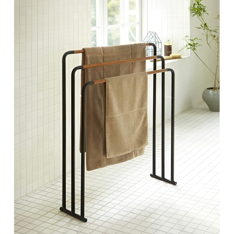 Rack with 3 bars, YAMAZAKI TOWEL HANGER, 19 x 70 x H 83 cm