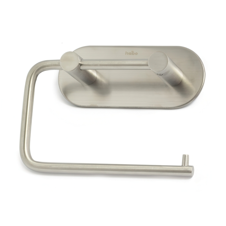 Toilet Paper Holder, Self-adhesive, HABO PLAIN, Stainless Steel