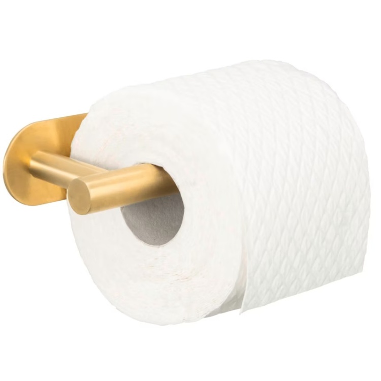 Self-adhesive toilet paper holder, OREA TURBO-LOC, Gold