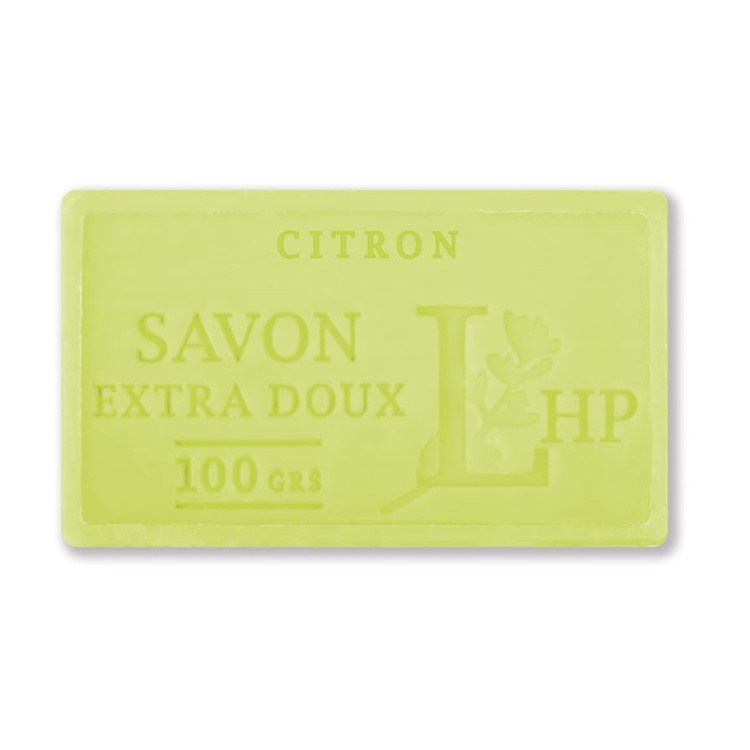 Soap with Lime, SAVON DE MARSEILLE CITRON VERT, 8,5 x 5 x H 2,5 cm, Green