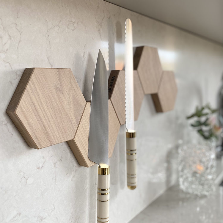 HEXA wooden knife magnets