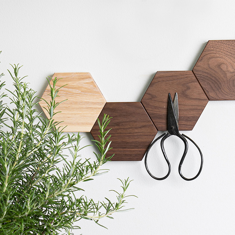 HEXA wooden knife magnets